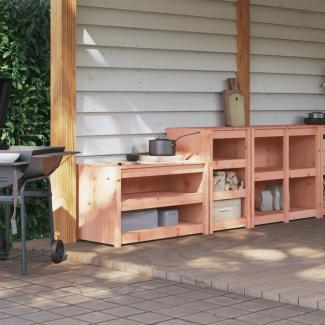 vidaXL Outdoor-Küchenschränke 2 Stk. Massivholz Douglasie