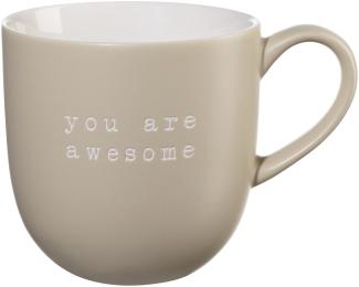 ASA Selection Henkelbecher You Are Awesome, New Bone China, Nude, 350 ml, 17060277
