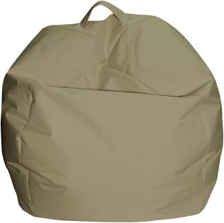 Dmora Eleganter Sitzsack, beige Farbe, Maße 65 x 50 x 65 cm