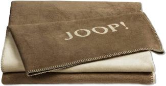 JOOP! Wohndecke UNI-DOUBLEFACE Cashew-Macchiato Decke 150x200cm
