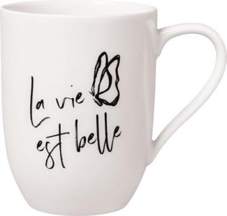 Villeroy & Boch Statement Becher mit Henkel La vie est belle