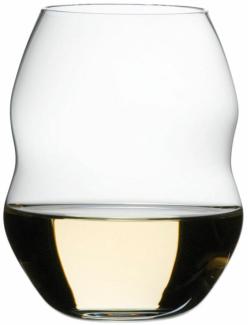 Riedel Swirl Weißwein, Weißweinglas, Weinglas, hochwertiges Glas, 380 ml, 2er Set, 0450/33