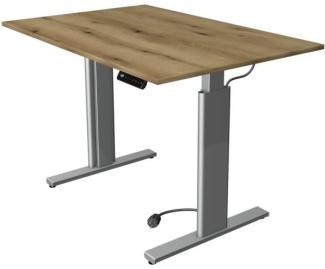 Kerkmann Sitz-/Stehtisch Move 3 BxTxH 120x60x72-120cm silber/eiche