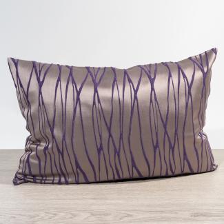 Kissen von Lysel - violett Obella 40x60, reines Polyester Dekokissen rechteckig