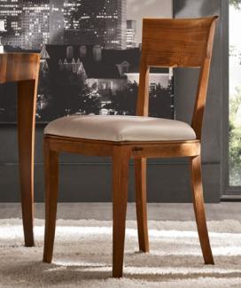 Casa Padrino Luxus Biedermeier Esszimmerstuhl Set Beige / Braun - Handgefertigtes Küchen Stühle 6er Set - Biedermeier Esszimmer Möbel - Luxus Qualität - Made in Italy