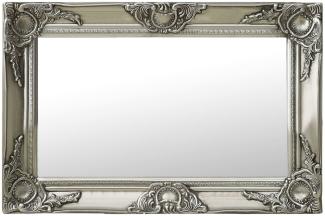 vidaXL Wandspiegel im Barock-Stil 60 x 40 cm Silbern