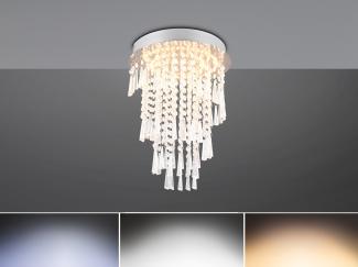 LED Deckenleuchte POMP mit Acryl Kristallbehang und Fernbedienung Ø 30cm