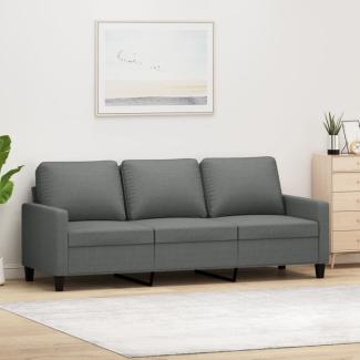 vidaXL 3-Sitzer-Sofa Dunkelgrau 180 cm Stoff