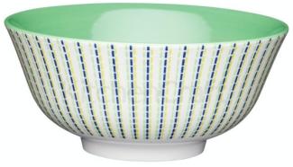 KitchenCraft Stoneware Bowl 15,7 cm Blue and Lime