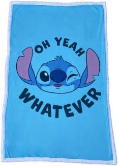 Lilo & Stitch Tagesdecke Bettdecke Fleecedecke Kuschelige Sherpa-Decke, 150x100 cm