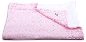 Baby´s Only Nickistoff Kinderdecke 'Cable' hellrosa, 100 x 135 cm