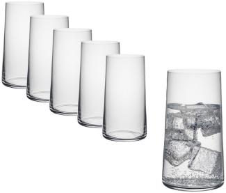 Rona Serie Mode Longdrink Gläser 430 ml 6er Set moderne Cocktailgläser