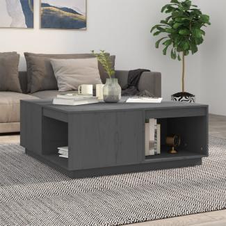 vidaXL Couchtisch Grau 100x101x40,5 cm Massivholz Kiefer