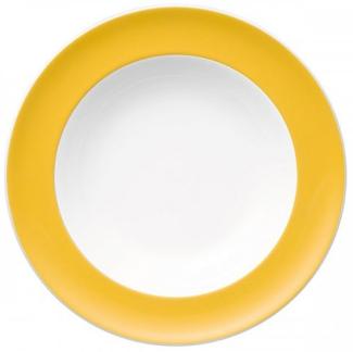 Thomas Sunny Day Suppenteller, Pastateller, Teller, Porzellan, Yellow / Gelb, Spülmaschinenfest, 23 cm, 10323