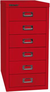 Bisley MultiDrawer™, 29er Serie, DIN A4, 6 Schubladen, Farbe kardinalrot