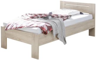 Einzelbett 90x200 Bett Eiche Sonoma - (4246)