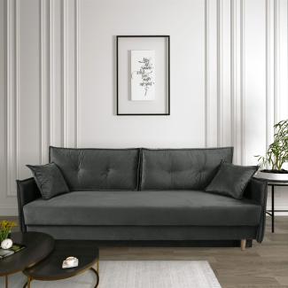 Sofa Designersofa SONDRE 3-Sitzer mit Schlaffunktion