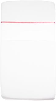 Briljant Baby Babylaken Bias mit Borte, Grau-Rosa, 75 x 100 cm