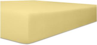 Kneer Superior-Stretch Spannbetttuch 2N1 mit 2 verschiedenen Liegeflächen Qualität 98 Farbe creme 90x190-100x220 cm