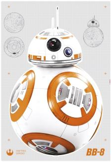 Komar Deco-Sticker Star Wars BB-8