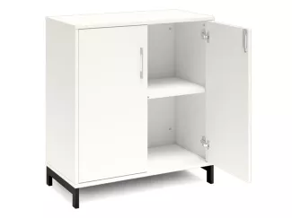 Büroschrank DNA 800x890 mm Weiß/Schwarz 2A4/2A4