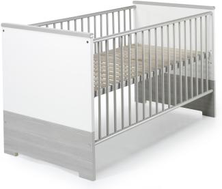 Schardt 'Eco Silber' Kombi-Kinderbett weiß / grau