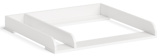 Bellabino 'Oti' Wickelaufsatz für IKEA Kommoden (Malm, Hemnes, Nordli), weiß, mit Trennfach (beidseitig montierbar), 10 x 74 x 80 cm