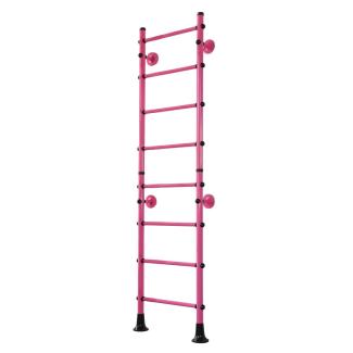 NiroSport Sprossenwand Kletterwand M4 Turnwand Klettergerüst indoor Metallsprossen Rosa