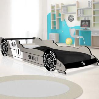 Deuba Kinderbett Formel 1 Rennbett Silber