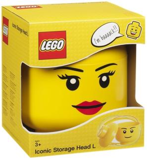LEGO Room Copenhagen Storage Head Girl big container yellow (RC40321725)