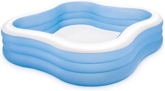 Intex 'Beach Wave 229 x 229 x 56 cm' Pool, blau/weiß