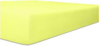 Kneer Edel-Zwirn-Jersey Spannbetttuch für Matratzen bis 22 cm Höhe Qualität 20 Farbe lilie 90-100x190-200 cm