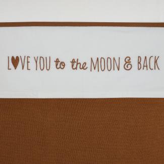 Meyco Love You To The Moon & Back Babylaken Camel Braun