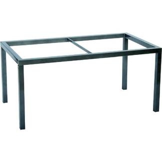Tischgestell Aluminium 160 x 90 cm (anthrazit ohne Tischplatte)