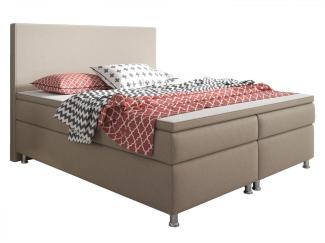 interbed Boxspringbett King Size 180x200 cm 7 Zonen Taschenfederkern Matratze inkl. Topper (inkl. Kopfteil mit Matratzen und Topper, Komplettbetten), SOFORT LIEFERBAR