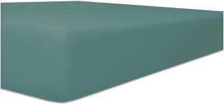Kneer Single-Jersey Spannbetttuch für Matratzen bis 20 cm Höhe Qualität 60 Farbe salbei 140-160x200 cm