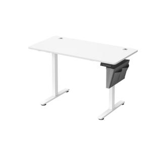 SONGMICS Höhenverstellbarer Schreibtisch elektrisch, 60 x 120 x (72-120) cm, Verstellbarer Tisch, Memory-Funktion für 4 Höhen, für Homeoffice, Arbeitszimmer, wolkenweiß