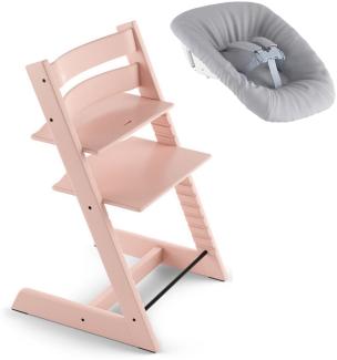 Stokke 'Tripp Trapp' Hochstuhl, serene pink, höhenverstellbar, Buche, inkl. Newborn Set™