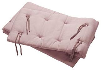Leander Nestchen für Linea und Luna Babybett aus Bio-Baumwolle 180x30 cm, pink
