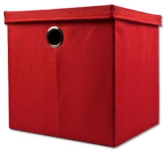 Echtwerk Falt-/Aufbewahrungsbox mit Deckel Rot