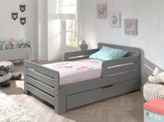 Vipack Kinderbett 'Jumper' zum ausziehen von 90 x 160/200 cm, inkl. Bettschublade und Matratze