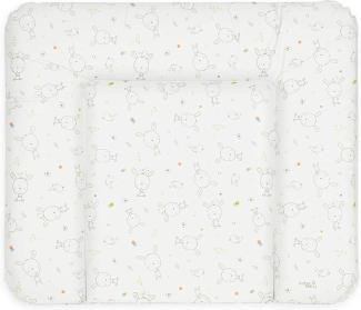 Ceba Baby Wickelauflage Wickelunterlage Wickeltischauflage 70x85 cm Abwaschbar - Weiß Traumhase 70 x 85 cm