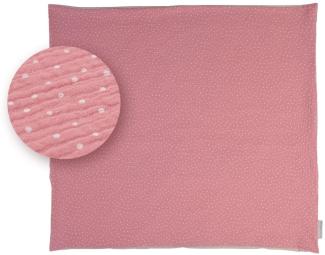 ULLENBOOM ® Wickelauflagenbezug 75x85 cm Musselin Rosa (Made in EU) - abnehmbarer Bezug für Wickelauflage 85x75, Baby Überzug für Wickelunterlage, aus 100% Baumwolle, Wickelbezug für Wickeltisch