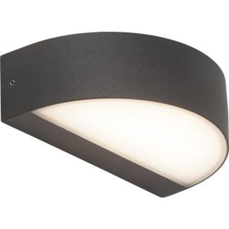 AEG Lampe Monido LED Außenwandleuchte anthrazit/weiß | 1x 9W LED integriert (COB), (550lm, 3000K) | IP-Schutzart: 54 - spritzwassergeschützt