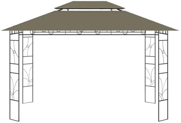 Pavillon 4x3x2,7 m Taupe 160 g/m²