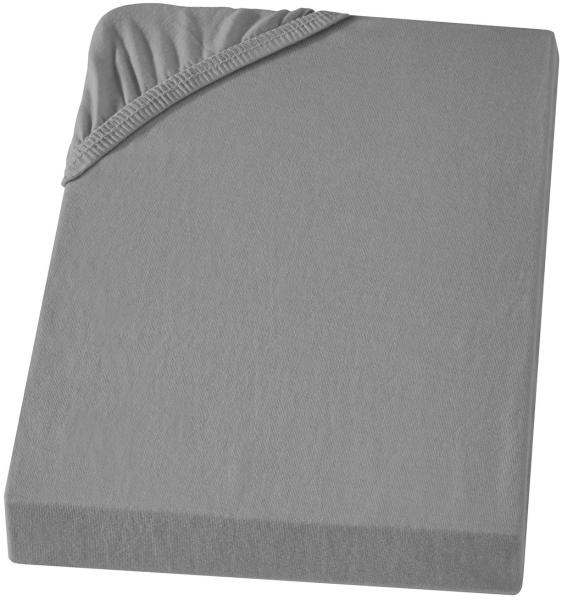 Carpe Sonno Jersey Bettlaken Boxspring / Wasserbett aus 100% Baumwolle , Dunkelgrau, 90-100 x 200 cm