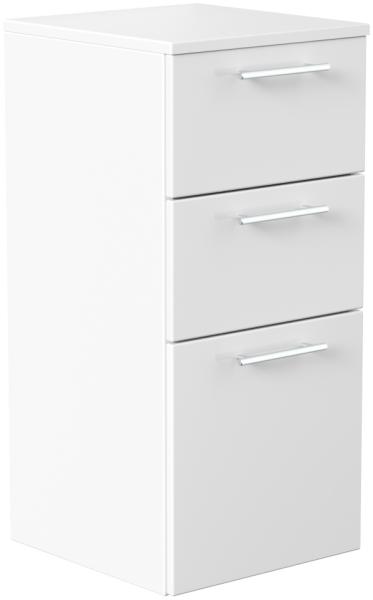 Midischrank 75 cm weiss hochglanz : Weiss hochglanz