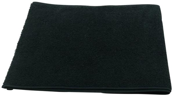 Sporthandtuch Fitness-Handtuch Baumwolle 30x145 cm schwarz