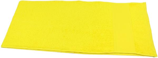 Fitness Handtuch Baumwolle 30x150 cm gelb | Sporthandtuch
