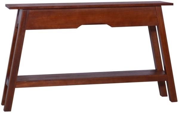 vidaXL Konsolentisch Klassisch Braun 120x30x75 cm Massivholz Mahagoni